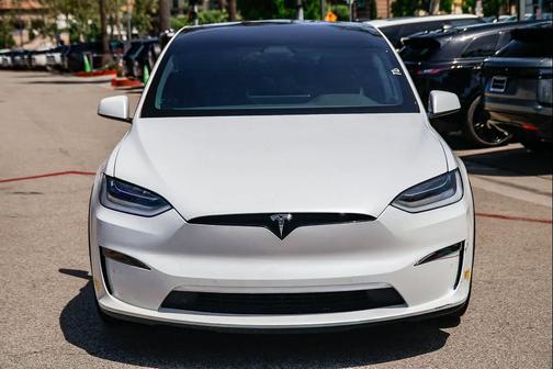 Pearl White Multi-Coat 2022 Tesla Model X Plaid Tri Motor All-Wheel Drive