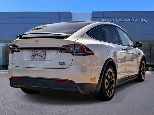 Pearl White Multi-Coat 2022 Tesla Model X Plaid Tri Motor All-Wheel Drive