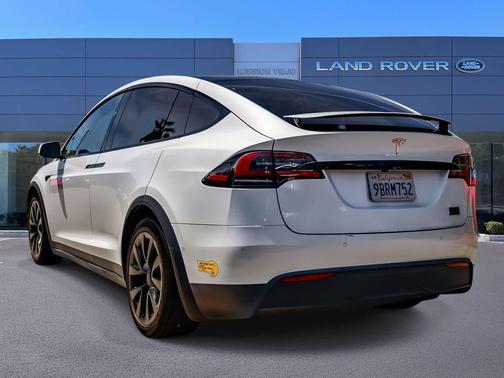 Pearl White Multi-Coat 2022 Tesla Model X Plaid Tri Motor All-Wheel Drive