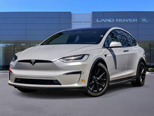 Pearl White Multi-Coat 2022 Tesla Model X Plaid Tri Motor All-Wheel Drive
