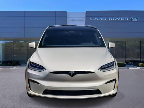 Pearl White Multi-Coat 2022 Tesla Model X Plaid Tri Motor All-Wheel Drive
