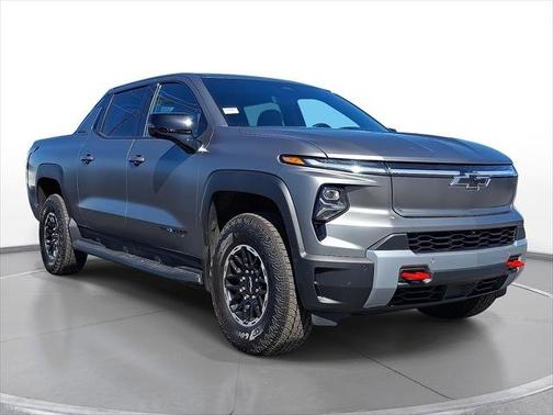 Magnus Gray Matte Metallic 2026 Chevrolet Silverado EV e4WD Crew Cab Extended Range Trail Boss