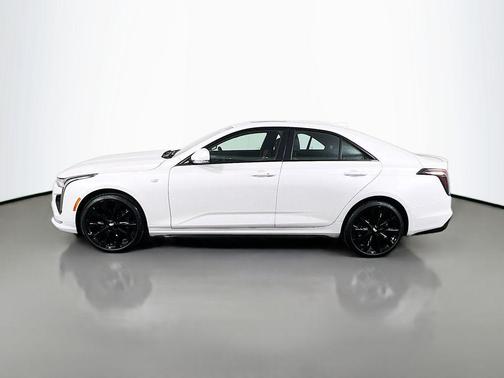 Crystal White Tricoat 2025 Cadillac CT4 Sport RWD