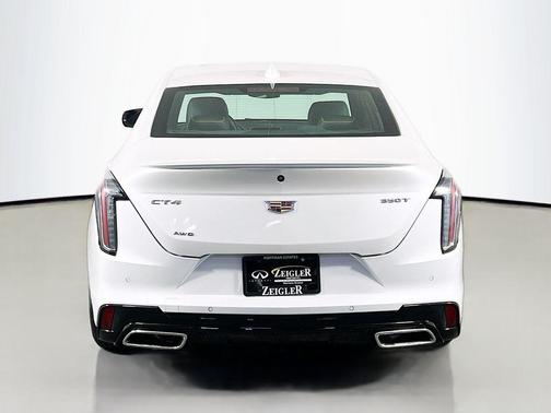 Crystal White Tricoat 2025 Cadillac CT4 Sport RWD