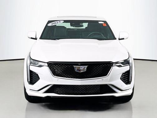 Crystal White Tricoat 2025 Cadillac CT4 Sport RWD