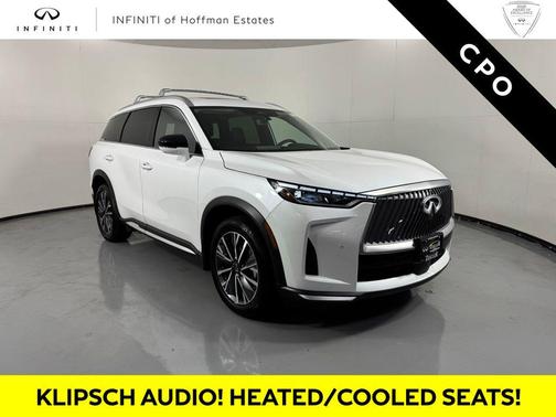 Radiant White 2026 INFINITI QX60 LUXE AWD