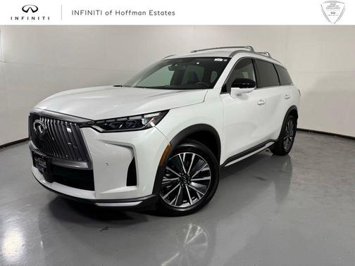 Radiant White 2026 INFINITI QX60 LUXE AWD
