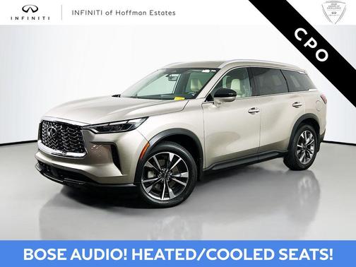 Warm Titanium 2023 INFINITI QX60 Luxe