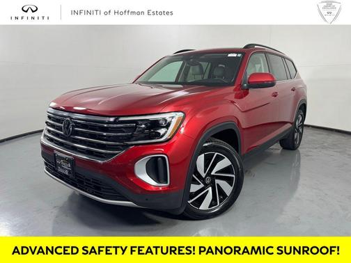 Aurora Red Metallic 2024 Volkswagen Atlas 2.0T SE w/Technology 4MOTION
