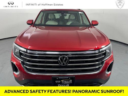 Aurora Red Metallic 2024 Volkswagen Atlas 2.0T SE w/Technology 4MOTION