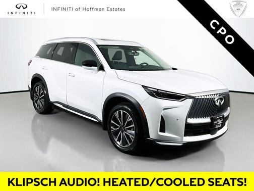 Radiant White 2026 INFINITI QX60 LUXE AWD
