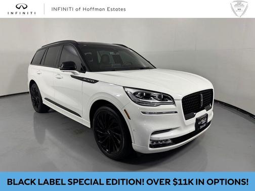 Pristine White Metallic Tri-Coat 2023 Lincoln Aviator Black Label AWD
