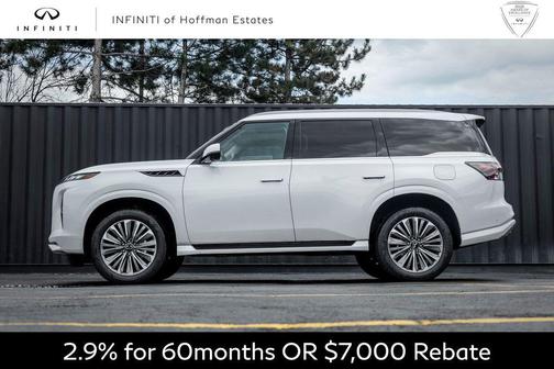 Radiant White 2027 INFINITI QX80 Luxe
