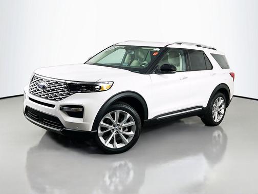White Metallic 2023 Ford Explorer Platinum