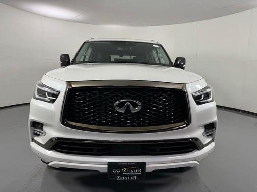 Moonstone White 2023 INFINITI QX80 PREMIUM SELECT AWD