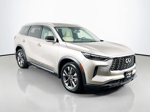 Warm Titanium 2023 INFINITI QX60 Luxe