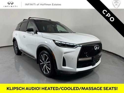 Radiant White/Black Obsidian 2026 INFINITI QX60 AUTOGRAPH