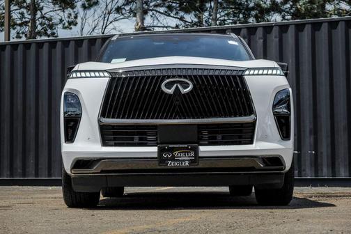 Radiant White/Black Obsidian 2026 INFINITI QX80 AUTOGRAPH AWD