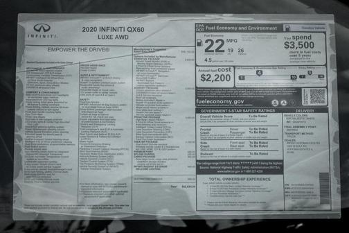 2020 INFINITI QX60 Luxe