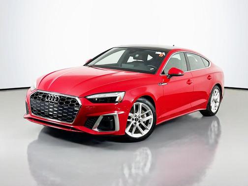 Progressive Red Metallic 2024 Audi A5 Sportback 45 S Line Premium Plus