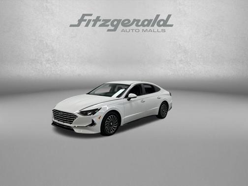 Serenity White 2023 Hyundai SONATA Hybrid SE