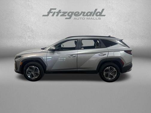 Shimmering Silver 2025 Hyundai TUCSON Hybrid Blue