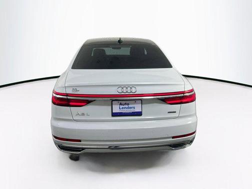 Glacier White Metallic 2021 Audi A8 L 55