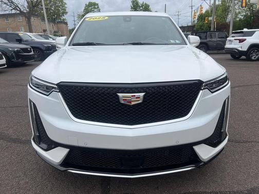 Crystal White Tricoat 2025 Cadillac XT6 Sport AWD