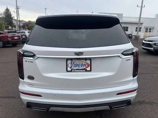 Crystal White Tricoat 2025 Cadillac XT6 Sport AWD