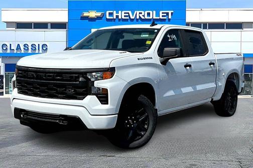 Summit White 2026 Chevrolet Silverado 1500 Custom
