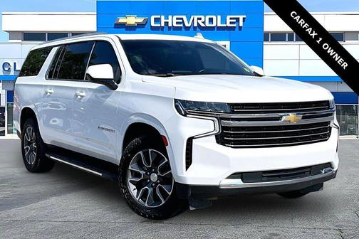 Summit White 2021 Chevrolet Suburban LT