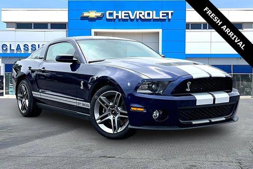 Blue 2010 Ford Shelby GT500 Base