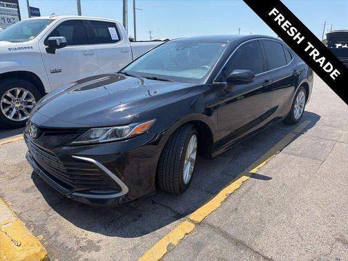 Midnight Black Metallic 2021 Toyota Camry LE