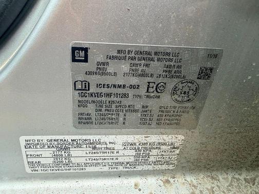 2017 Chevrolet Silverado 2500 LT