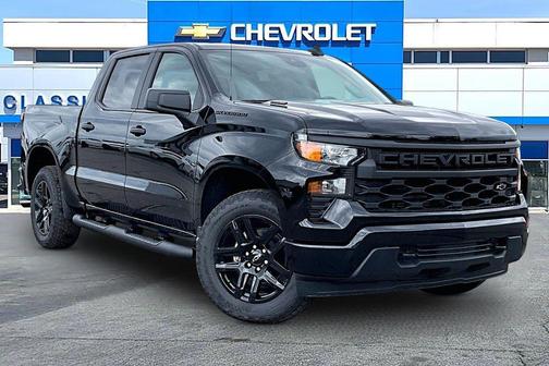 Black 2026 Chevrolet Silverado 1500 Custom
