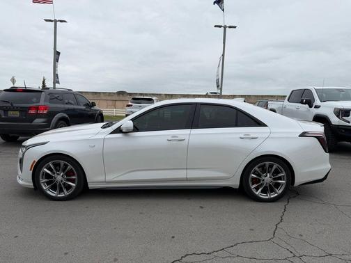 Crystal White Tricoat 2021 Cadillac CT4 Sport