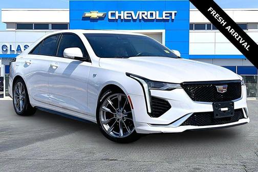 Crystal White Tricoat 2021 Cadillac CT4 Sport