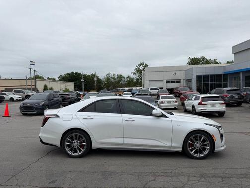 Crystal White Tricoat 2021 Cadillac CT4 Sport