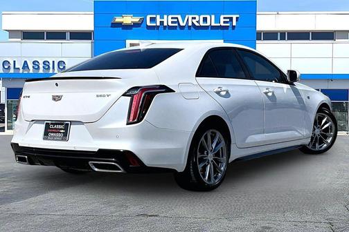 Crystal White Tricoat 2021 Cadillac CT4 Sport