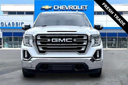 White Frost Tricoat 2019 GMC Sierra 1500 SLT
