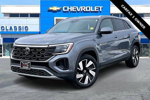 Gray 2025 Volkswagen Atlas Cross Sport 2.0T SE w/Technology 4MOTION