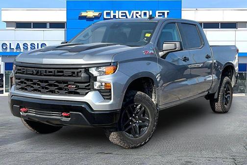 Sterling Gray Metallic 2026 Chevrolet Silverado 1500 Custom Trail Boss