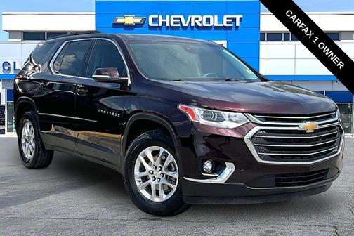 Black Cherry Metallic 2021 Chevrolet Traverse LT Cloth