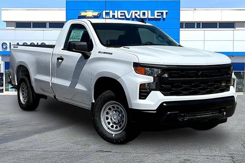 Summit White 2026 Chevrolet Silverado 1500 WT