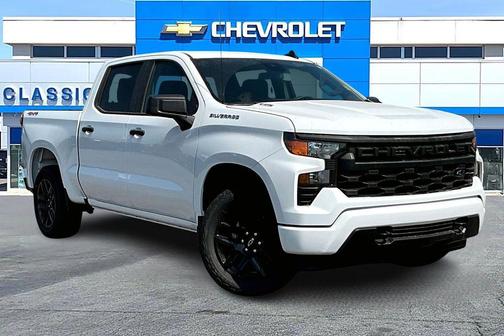 Summit White 2026 Chevrolet Silverado 1500 Custom