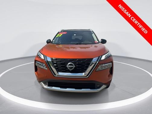 Orange / Black 2022 Nissan Rogue Platinum