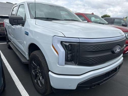 Space White Metallic 2025 Ford F-150 Lightning Flash