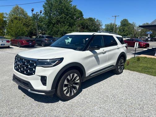 White Metallic 2026 Ford Explorer Platinum