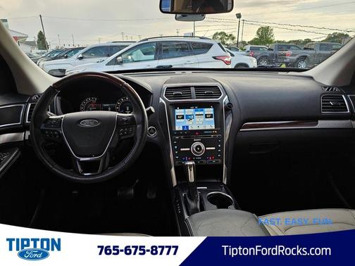 White Platinum Clearcoat Metallic 2017 Ford Explorer Platinum