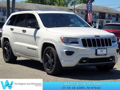 Bright White Clearcoat 2014 Jeep Grand Cherokee Overland